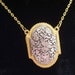 Vintage Art Nouveau Style Ornate Floral Botanical Garden with Bird Silvertone and Goldtone Perfume Locket Pendant Necklace
