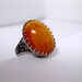 Butterfly Orange Spike Crown Ring