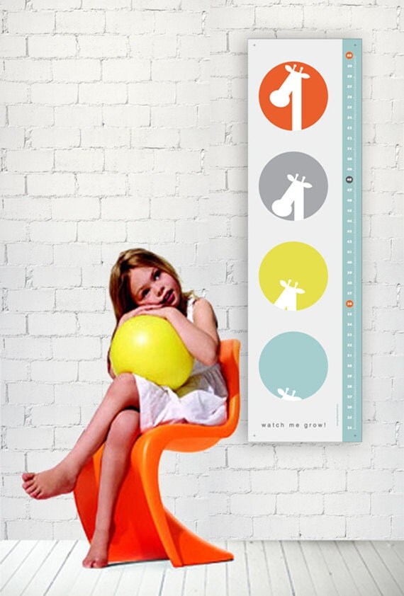 Watch Me Grow - Adorable Giraffe Growth/Height Chart