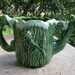 SALE USA Pottery Watering Can Planter / Pitcher Green Foam Drip Edge