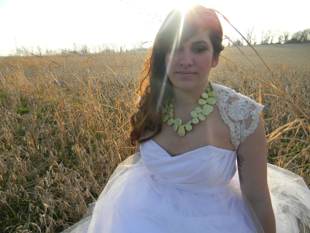 Handbeaded Chunky Jade Necklace