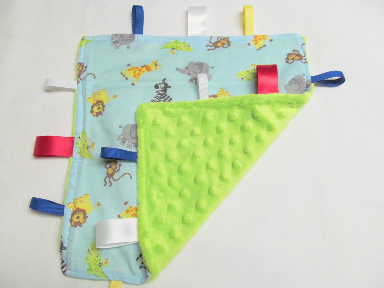 Jungle Animal Taggie Blanket