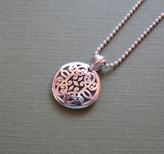 Sterling Silver Round Pendant