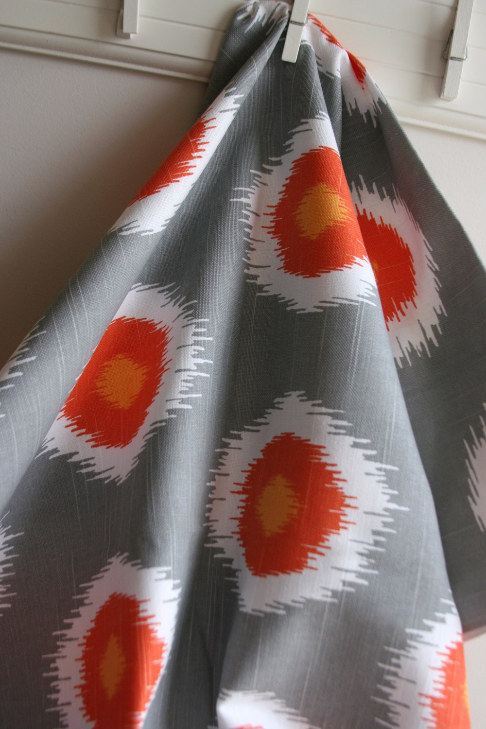 Ikat Domino in Chili Pepper -Home Decor Weight Fabric from Premier Prints - ONE YARD