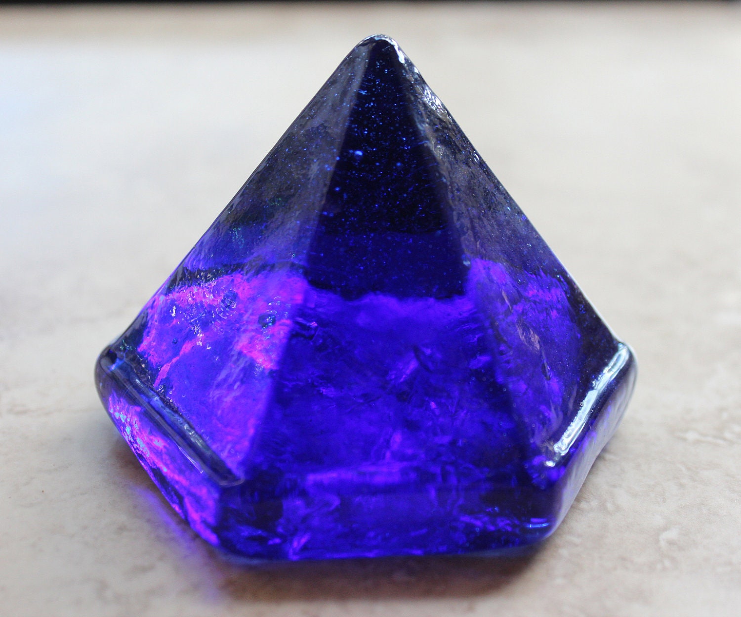 Sea Glass Deck Prism Beach Decor Cobalt Blue by SEASTYLE