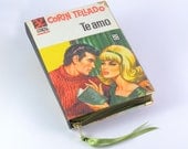 Spanish Romance Novel by Corin Tellado Te Amo Book Clutch