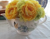 Floral Arrangement in Lenox Teapot - Home Decor - Tea Party - Housewares