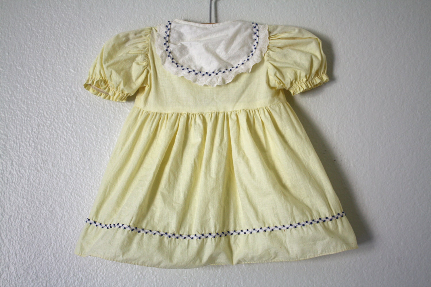 Vintage1940's Yellow Baby Dress