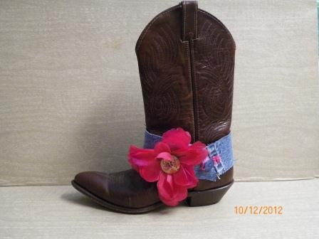 Gypsy BOHO Boot Cuff, Great for Weddings, Romantic, Shabby Chic, Western boot scarf bracelet