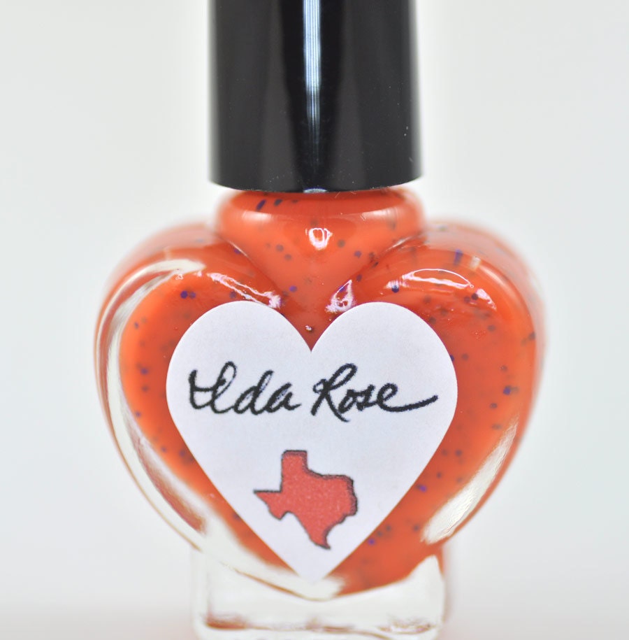 Ida Rose Orange Nail Polish 5ml Mini Bottle