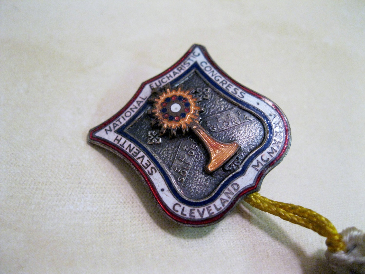 Vintage Seventh National Eucharistic Congress Pin Cleveland, Ohio