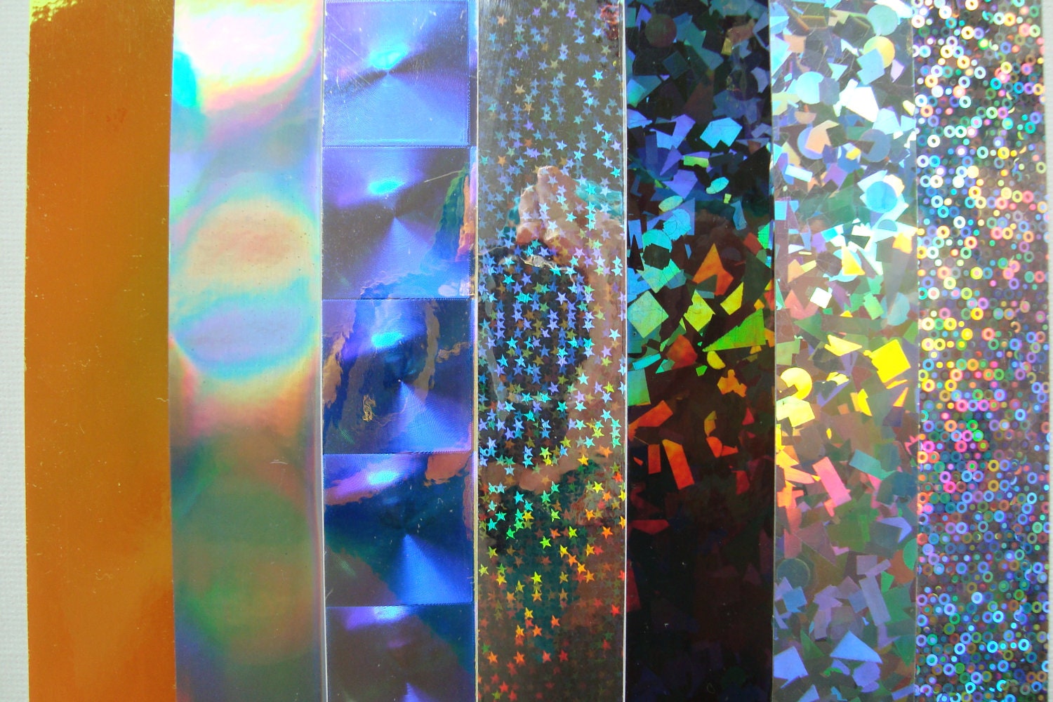 HOLOGRAPHIC and SPECIALTY Hula Hoop Tape - 7 Yards (21 Feet) - Your Choice of Colors