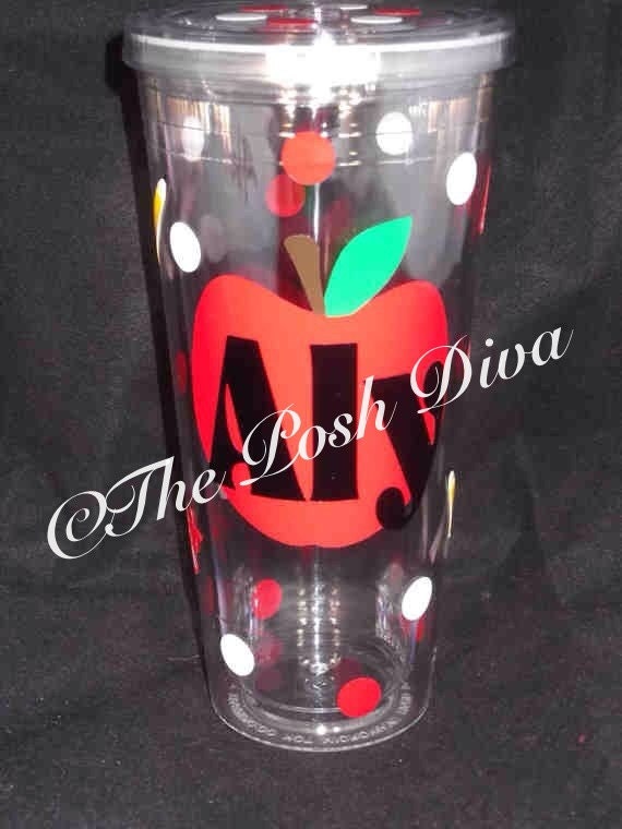 Personalized Teacher cup 16 oz. Acrylic Tumbler with lid and straw