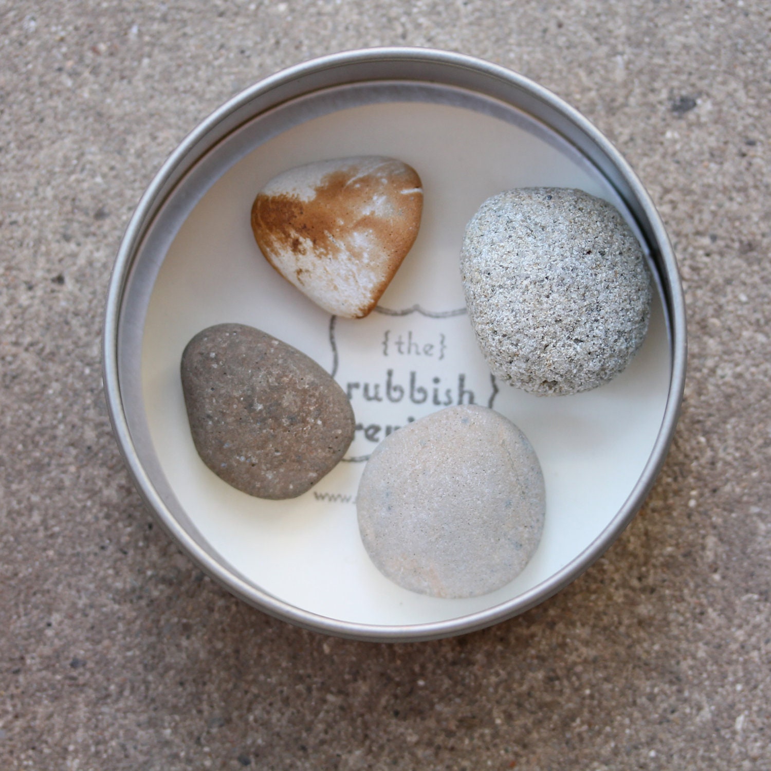 Sea Stone Magnets in Gift Tin - Free Shipping