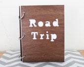 6X8 Wood road trip travel journal/ mini album