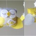 Baby Crib Mobile - Baby Mobile - Yellow and Gray Baby Mobile - Owl Mobile - Neutral Mobile