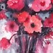 Soft Floral Bouquet - Contemporary Home Decor - FREE SHIPPING - Original Fine  Art Watercolor  Painting by ebsq Artist Ricky Martin