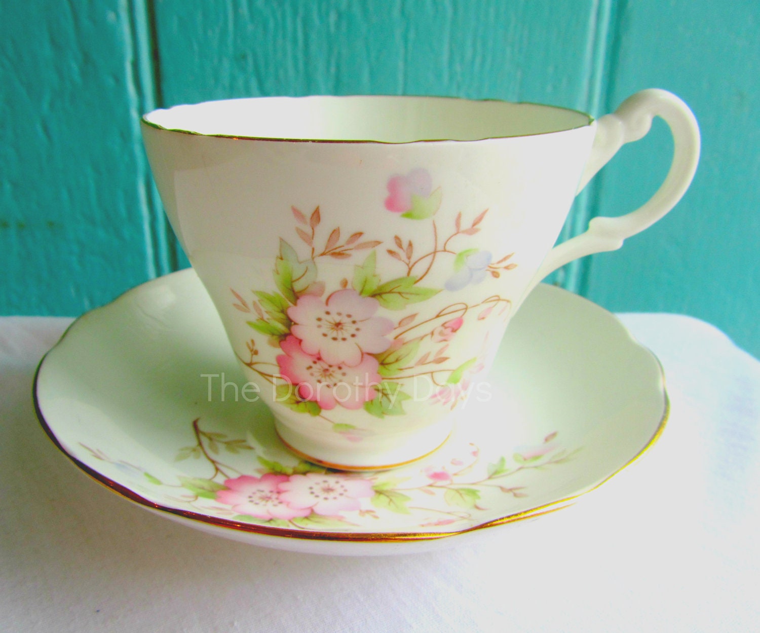 Vintage teacup english teacup  english tea british tea cup teaset etsy uk shabby chic