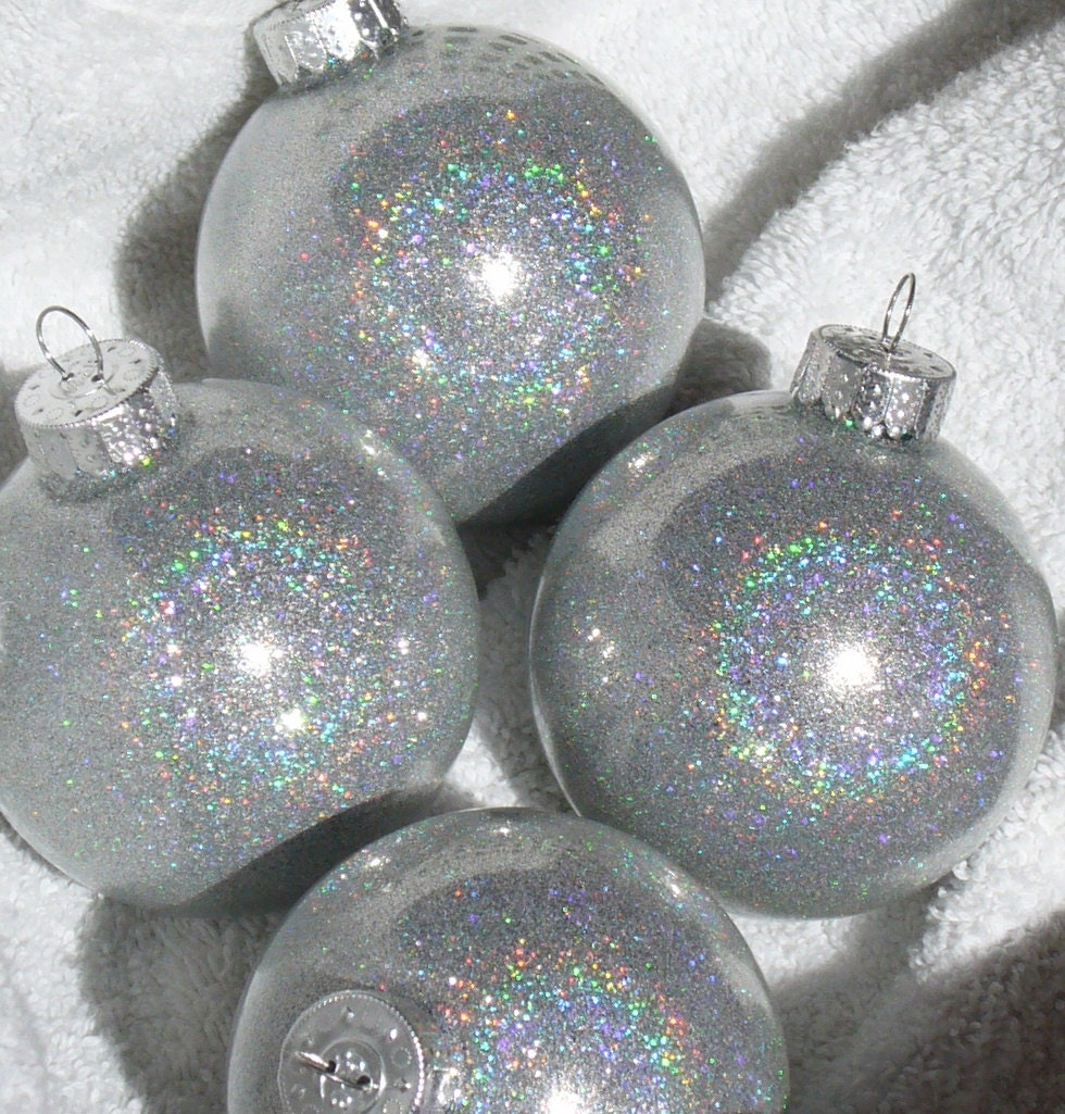 Holographic Glass Christmas Ornament - Sparklysharpfabulous
