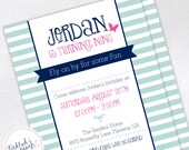 Butterfly Birthday Party Invitation - Custom Kids / Childrens Birthday Party Invite Il_170x135