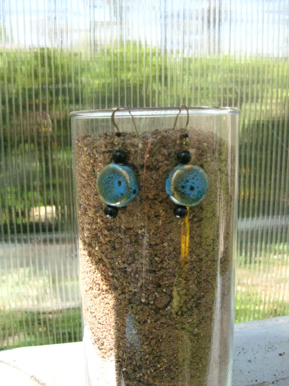 Gypsy Girl Ceramic Bead Earrings