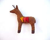Deer with antlers geometric triangles magnet, number 59