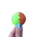 SALE Neon geometric lime green orange pin brooch made from felt