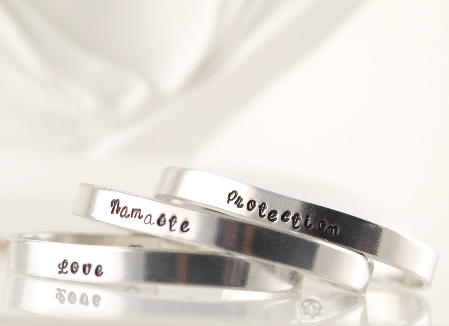 Hand Stamped Cuff, Personalized Bracelet, Friendship bracelet, phrase metal cuff