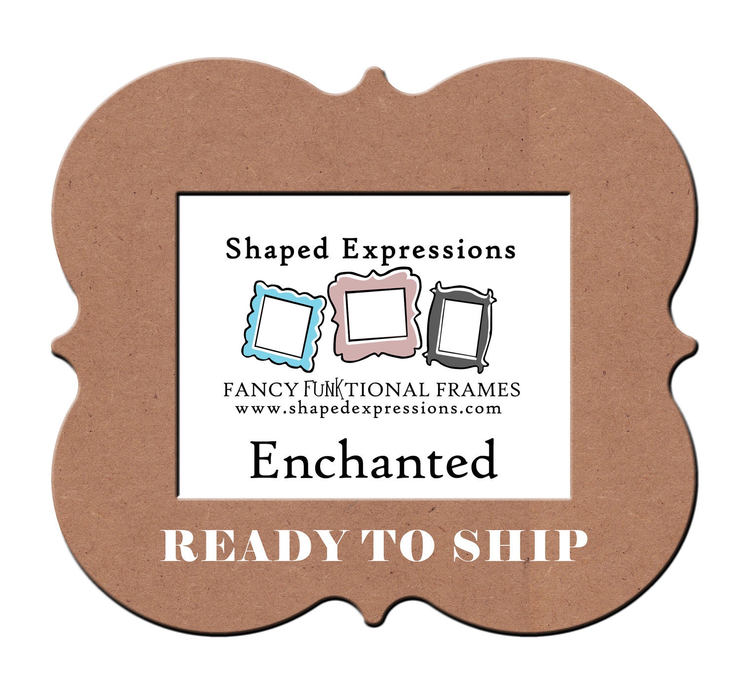 READY TO SHIP - 8x10 Enchanted unpainted picture frame