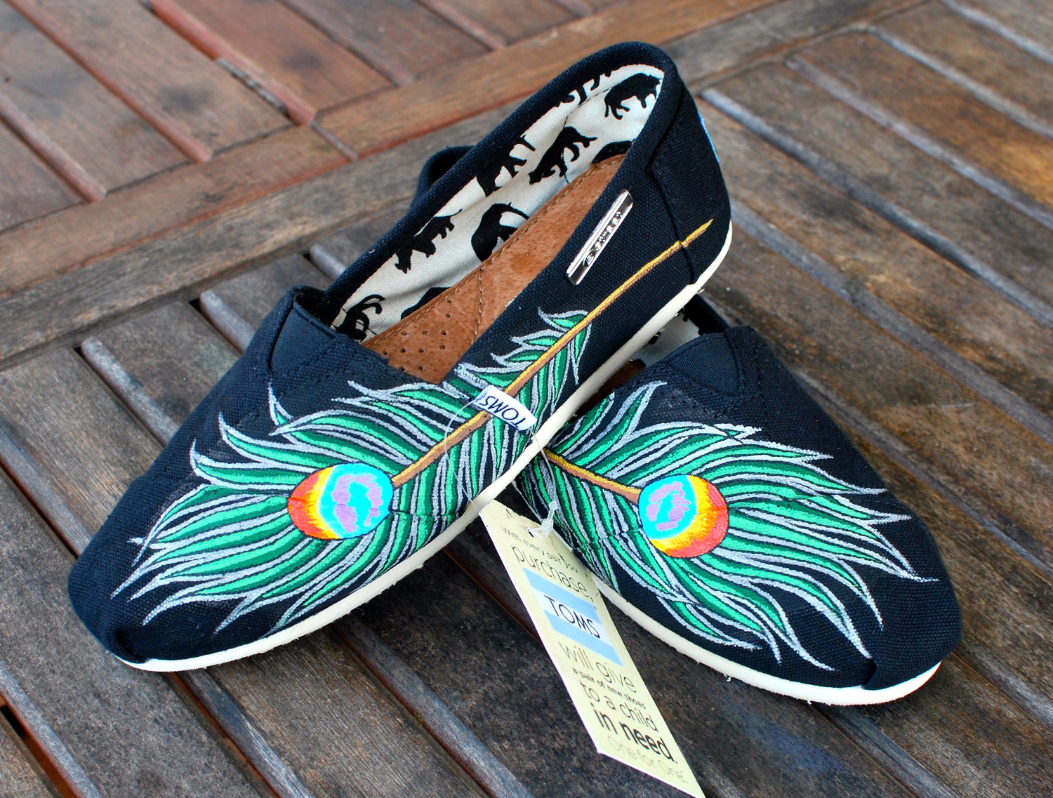Peacock feather TOMS