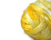 Silk Sliver, Silk top, roving, Spinning, Mango, Yellow, Gold, Orange