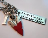 I Love the Boy with the Spear Necklace