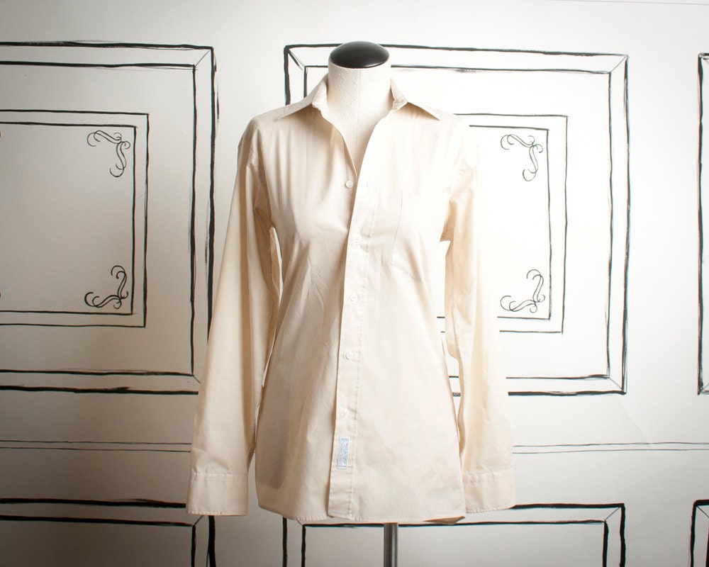 80s christian dior oxford shirt - M