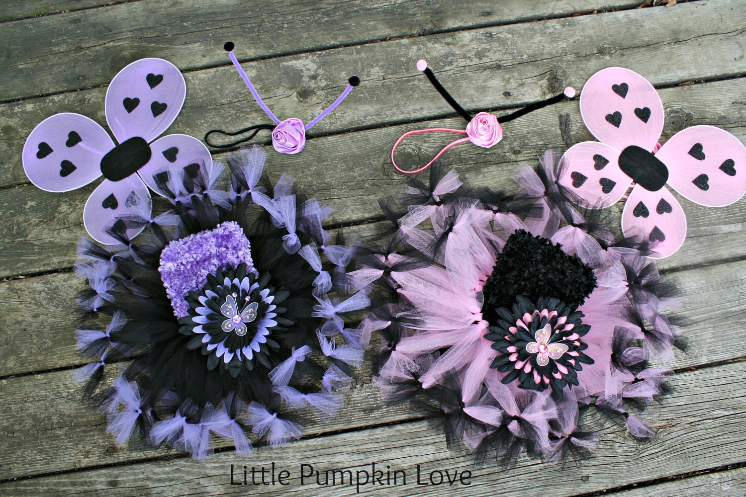 Cute as a Bug Twin Baby Girl Costume Set with Matching Clips, Headbands and ... Cute as a Bug Twin Baby Girl Costume Set with Matching Clips, Headbands and ...