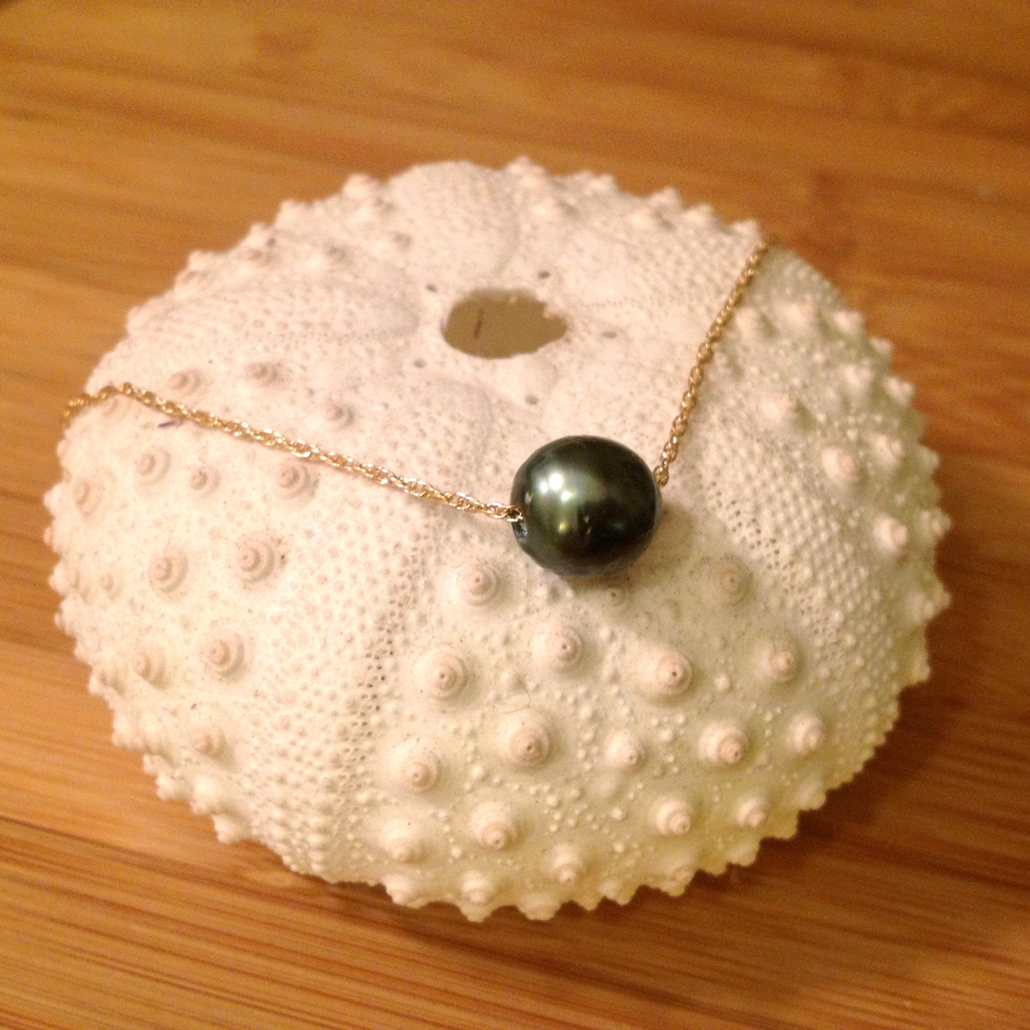 Tahitian Pearl Necklace 14kt Gold Filled