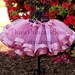 Mauve Satin Ribbon Trim Tutu