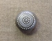 Mandala Painted Pebble