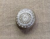 Mandala Painted Pebble