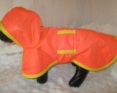 Raincoat in Neon Orange/Yellow Trim Sz xtra Small