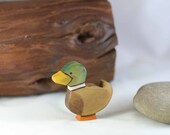 Mallard Duck Wooden Toy - Nature Table - Waldorf Animal