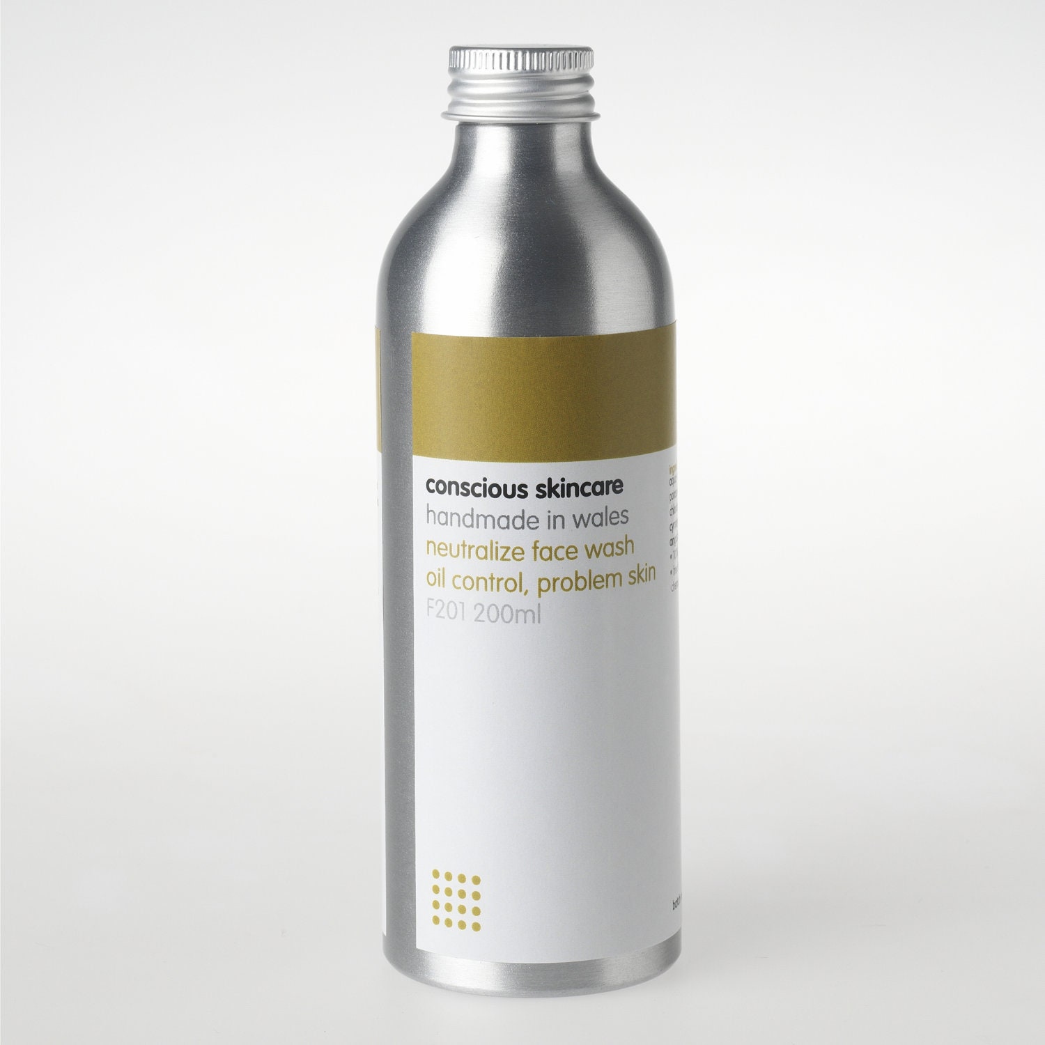 Organic Face Wash for Acne/ Problem Skin. Vegan. Organic Skincare.100% Chemical Free. 200ml