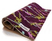 Crate Mat  Purple Bird CUSTOM Small 23 by 16 Mat Slip-proof Waterproof Base Gift Ready Dog Cat Couture Travel Washable