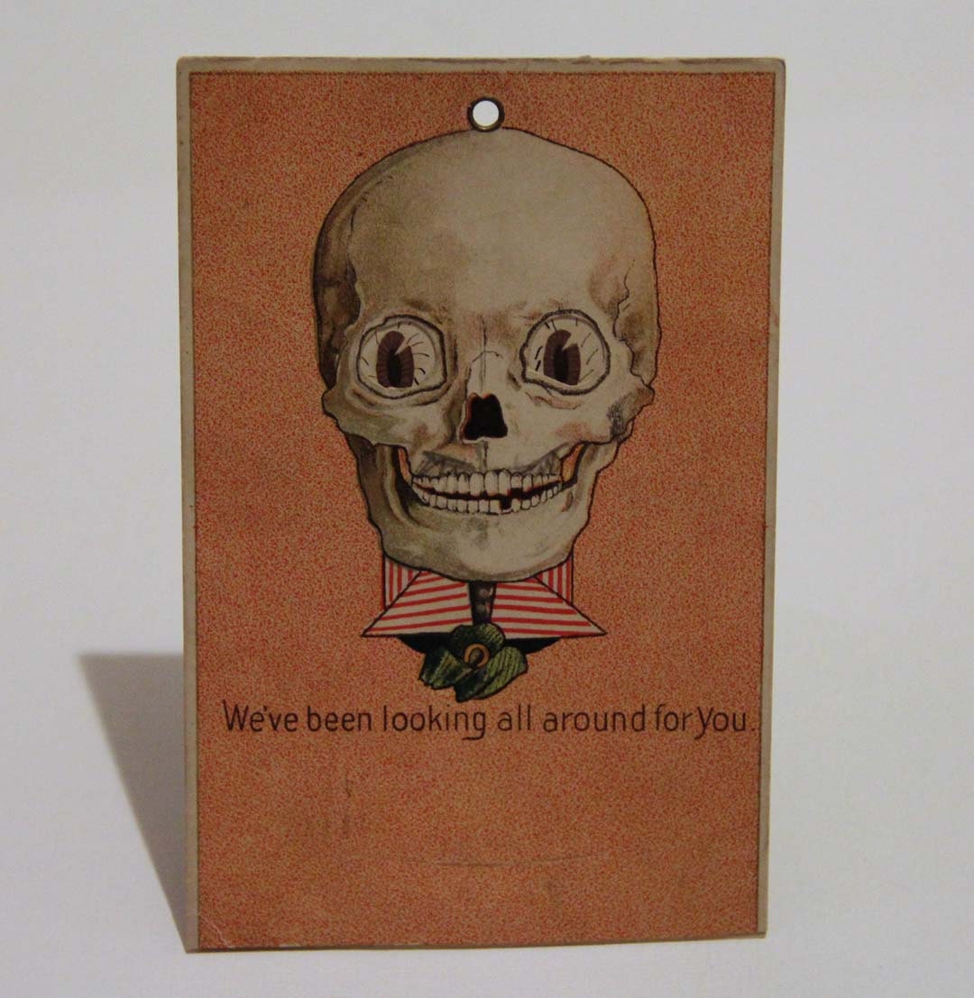 Rare Skeleton Schupp's Butter Nut Bread Advertising Postcard Antique
