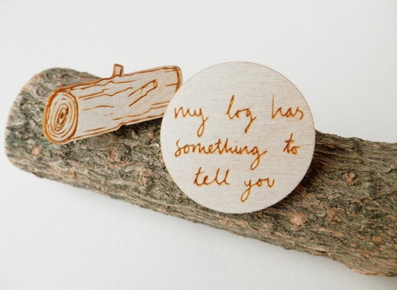 Twin Peaks Brooches - 'Log Lady'