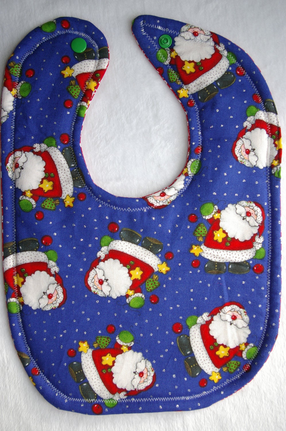 santa christmas baby bib