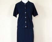 Vintage Navy Blue Suit