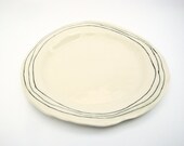 Porcelain Dinner Plate - Striped