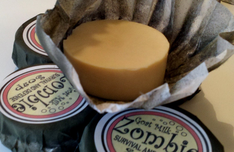 Zombie Survival Soap with Goat Milk, Free US Shipping