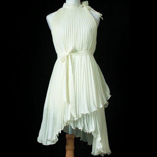 Ivory Party Cocktail Dress Short Evening Dress Christmas Gift Wedding Bridesmaid Dress Chiffon