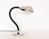 Vintage table desk gooseneck lamp chrome